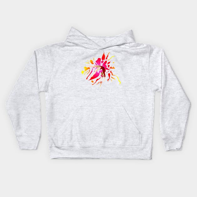 Gymnast in Motion Kids Hoodie by MakingAir